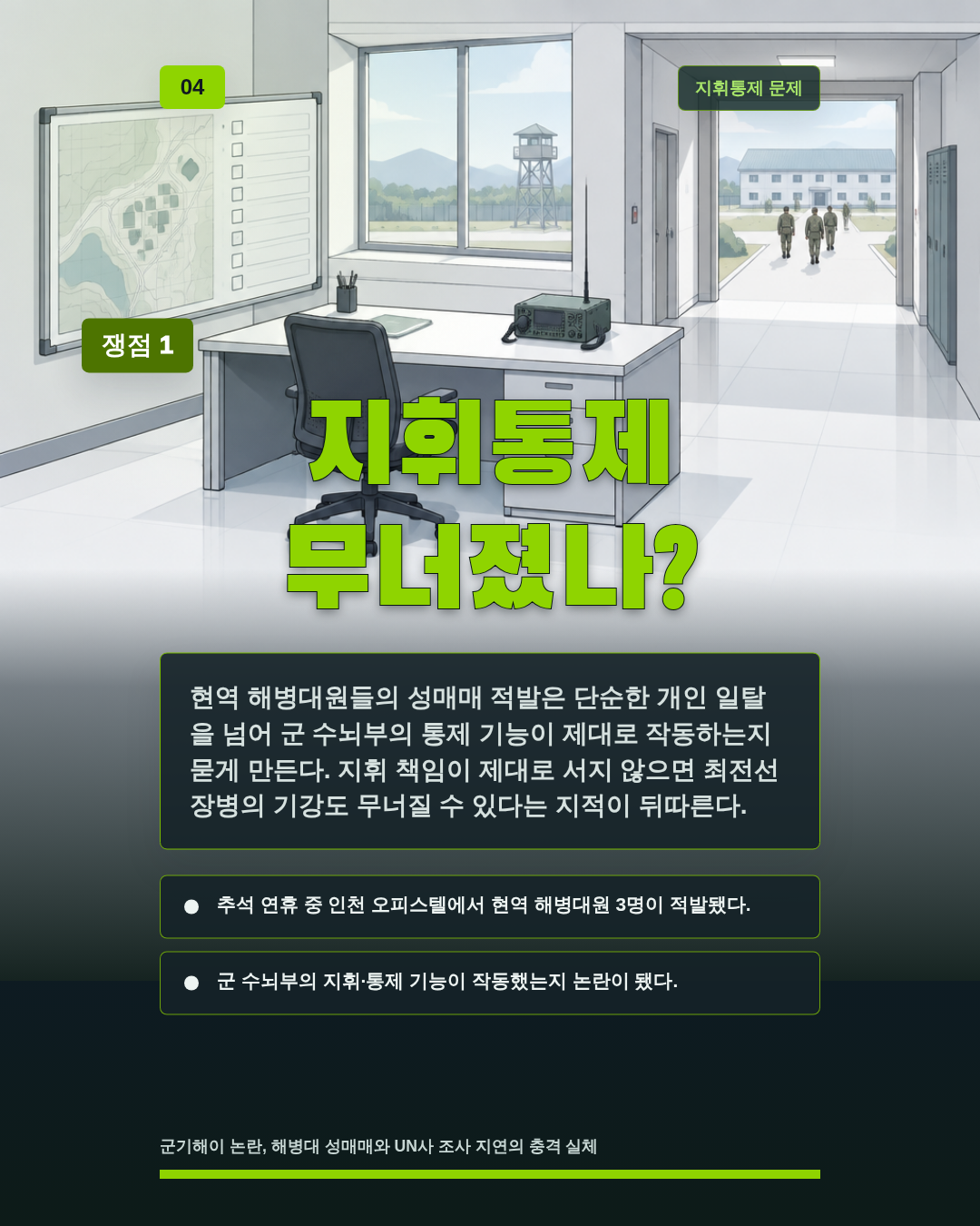 지휘통제 무너졌나?