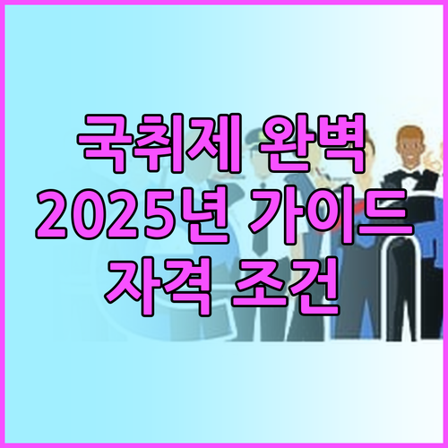 국민취업지원제도 2025 완벽 가이드