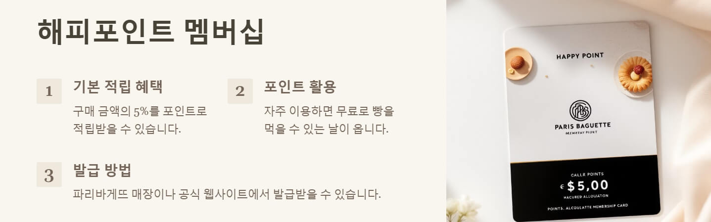 파리바게뜨 할인카드