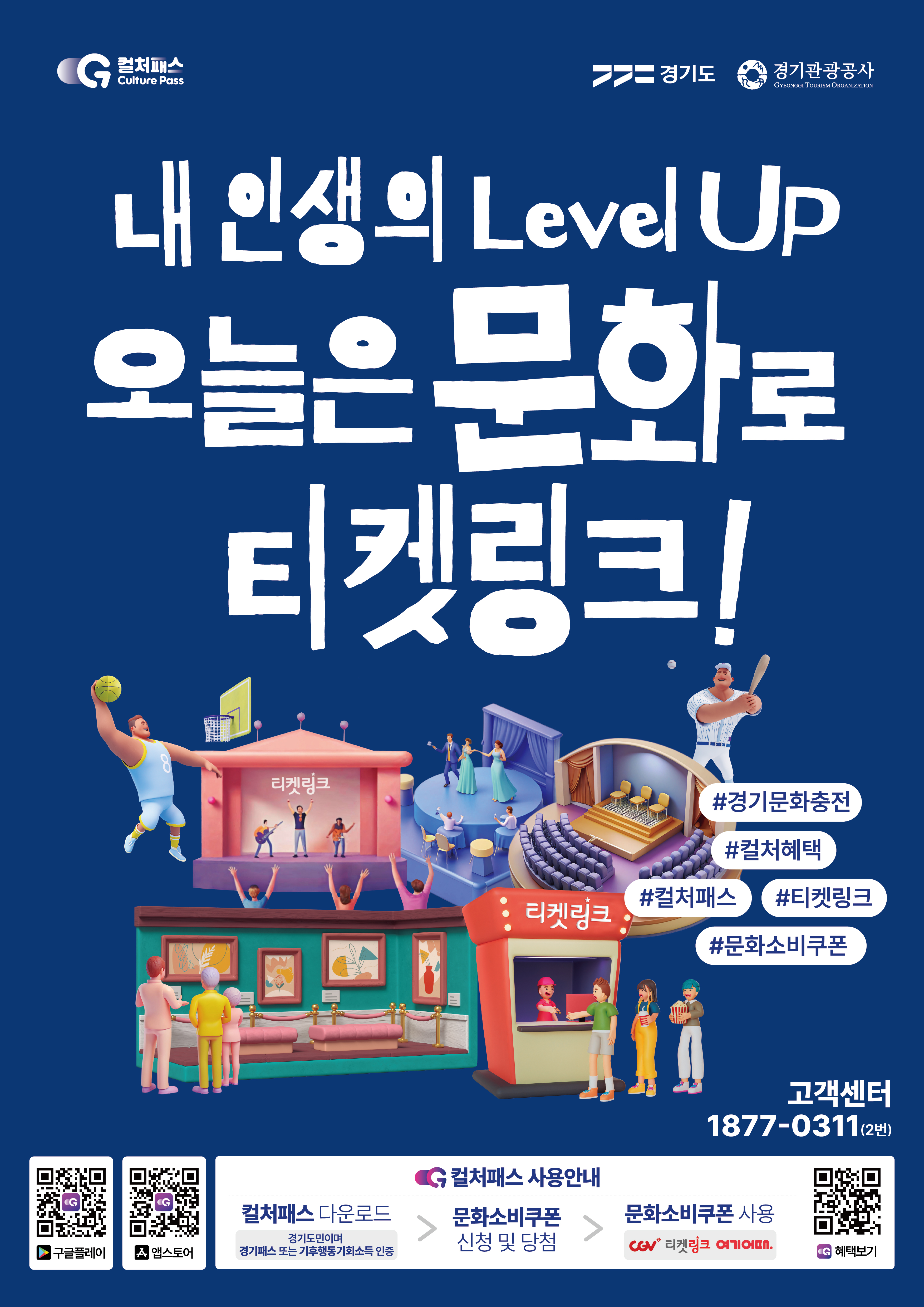 경기 문화소비쿠폰 컬처패스 사용처 여기 어때 티켓링크 CGV