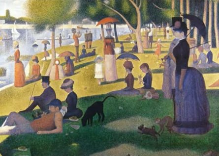 조르주 쇠라의 그랑 자트 섬의 일요일 오후