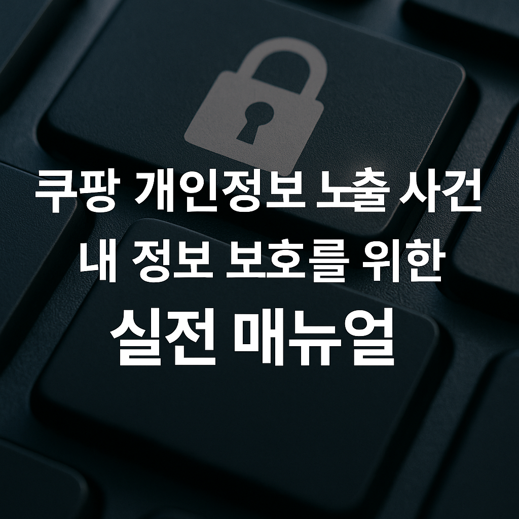 쿠팡 개인정보 노출 사건 정리, 내 정보 보호를 위한 실전 매뉴얼