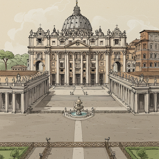 이탈리아 바티칸 궁전 사진