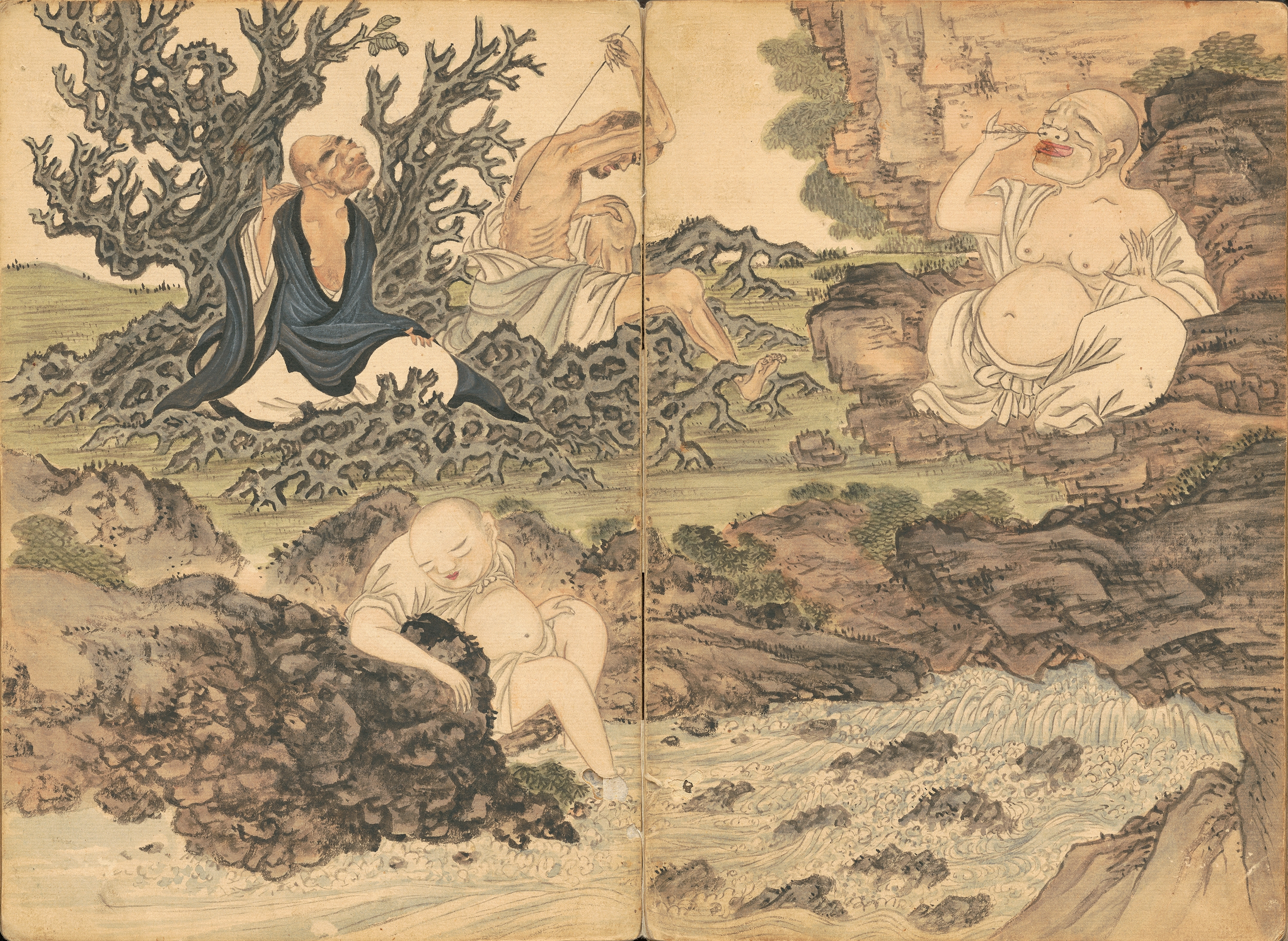 송석이교익 화첩