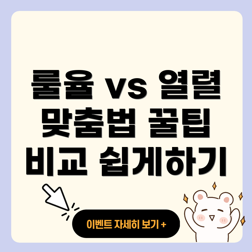 룰율 vs 열렬