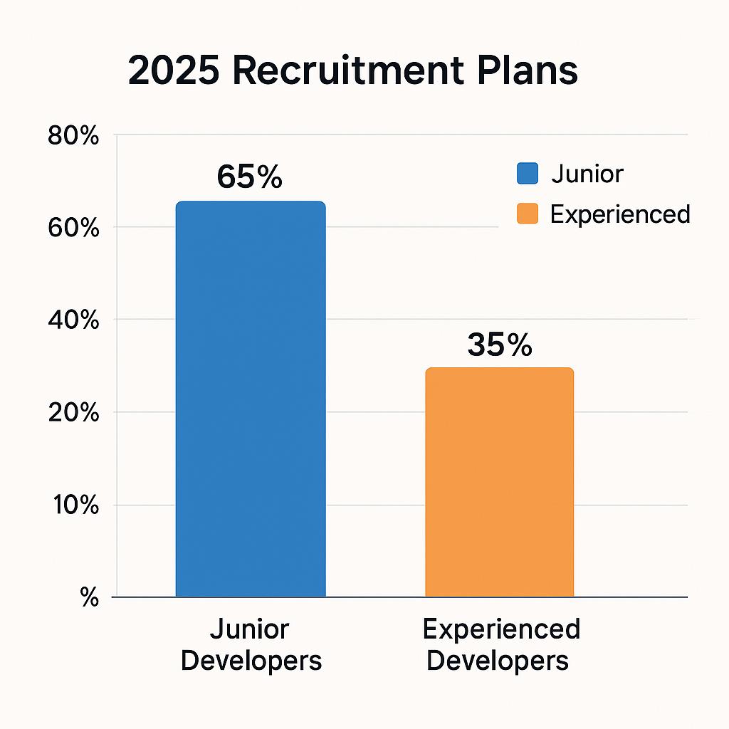 2025년 채용 계획 비교 차트