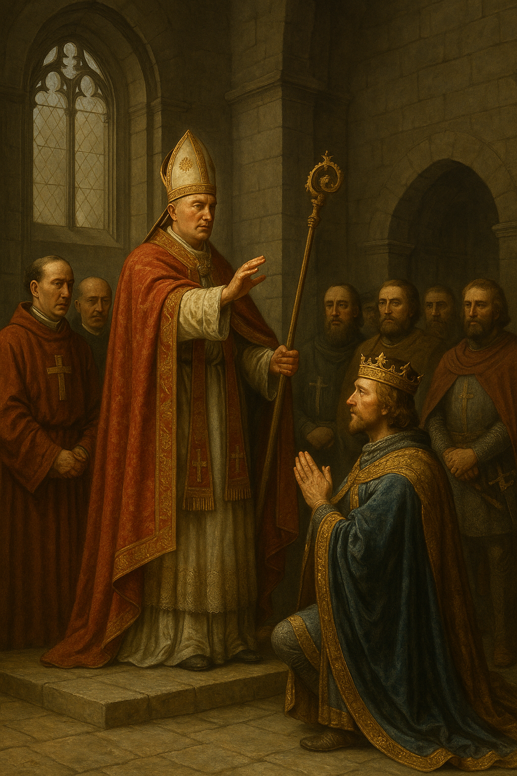 교황이 성당에서 왕 이미지