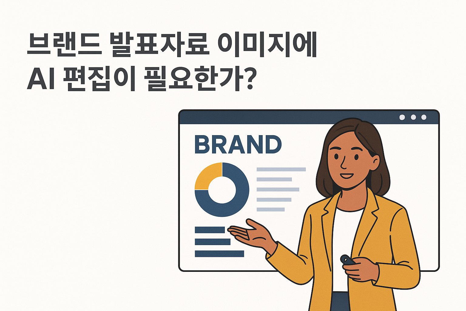 브랜드 발표에 AI 편집이 필요한가?