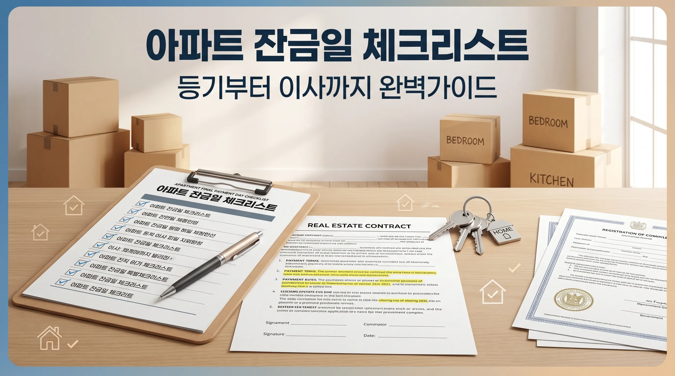 아파트 매매 잔금 준비 총정리