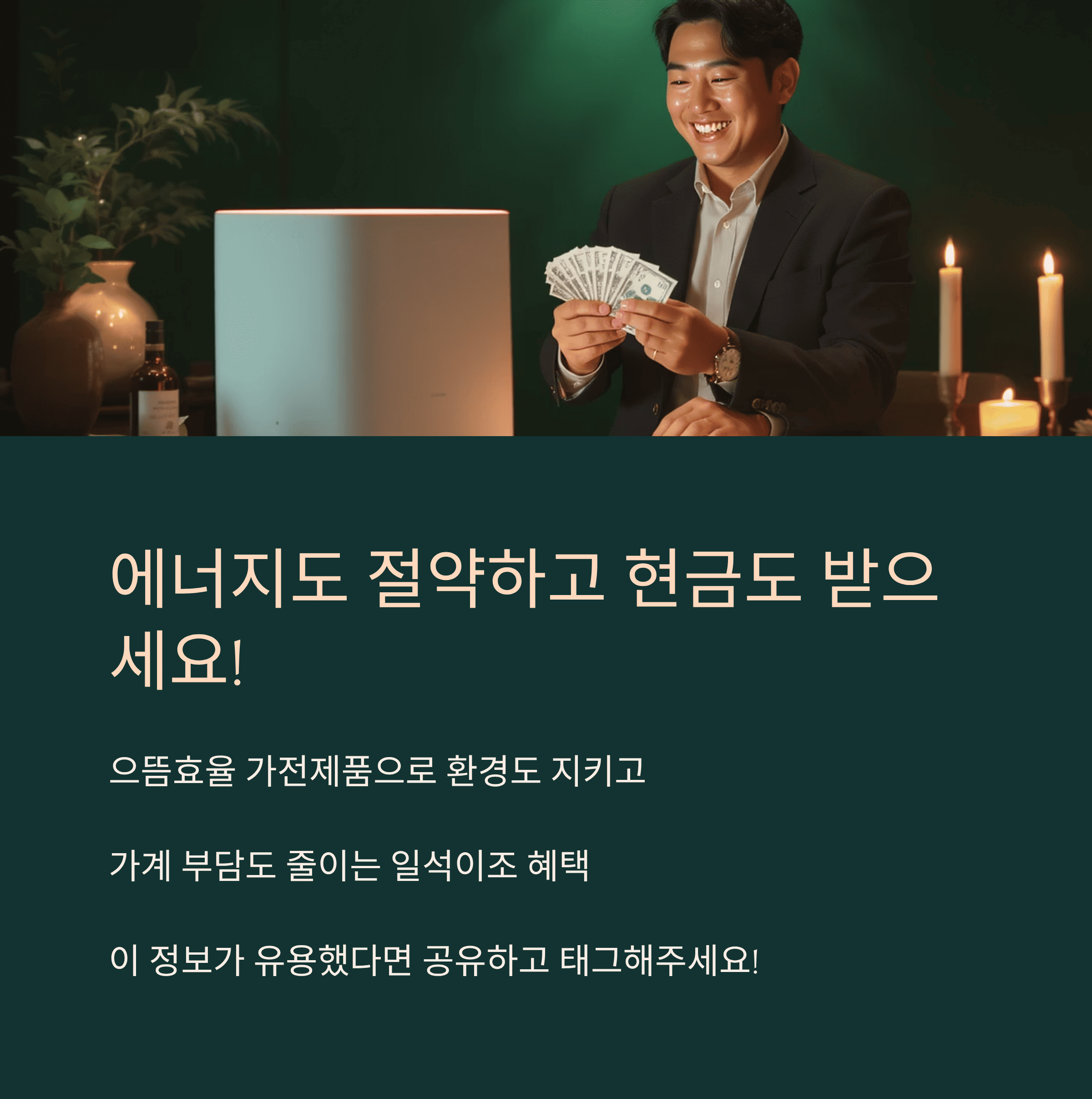 으뜸 효율 가전제품 환급 사업 10% 환급