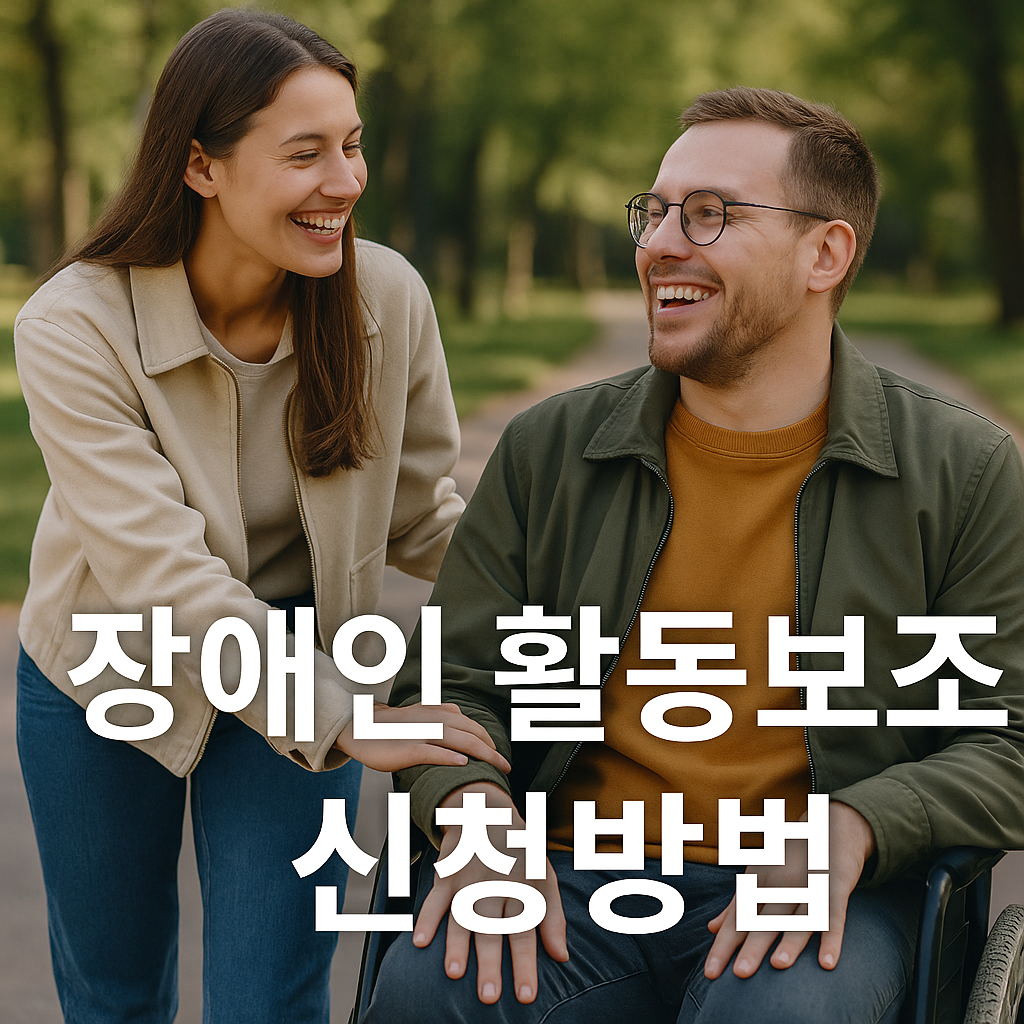 장애인 활동보조 신청방법