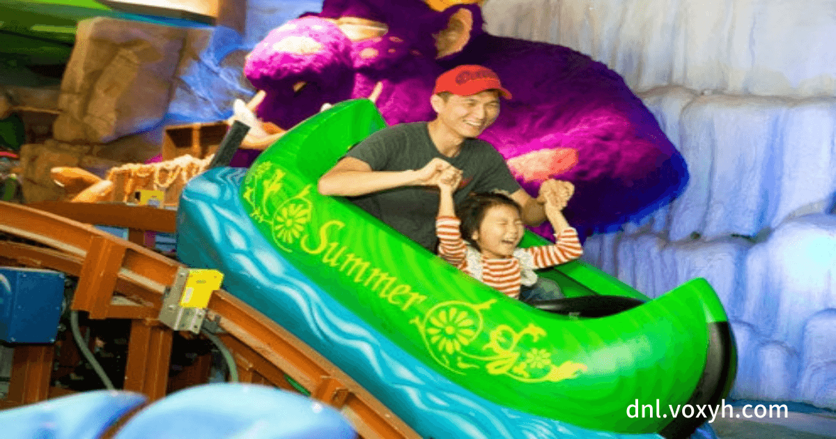 롯데월드의 키즈존은 아빠와 어린이들에게 특별한 놀이 체험