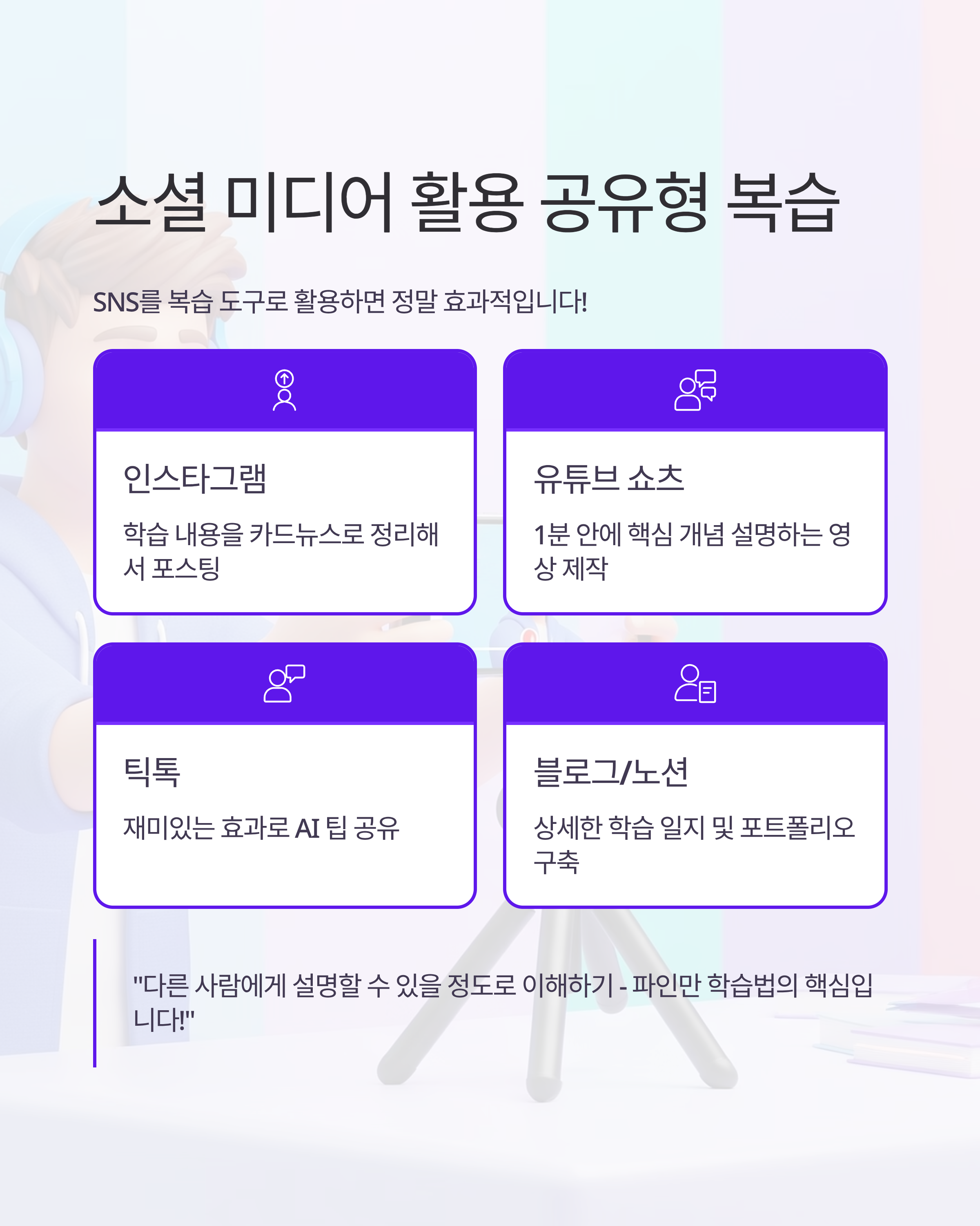 디지털 네이티브 세대를 위한 AI 교육 복습법