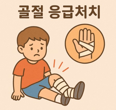 골절 응급처치 이미지