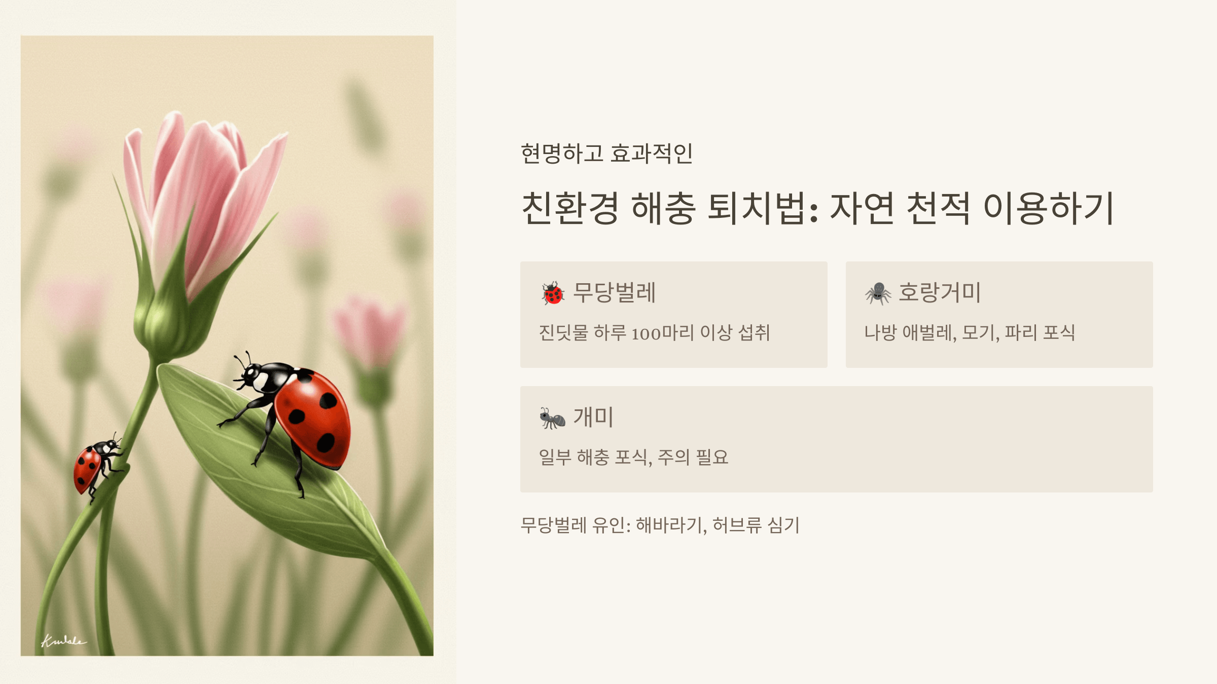 자연 천적 이용하기