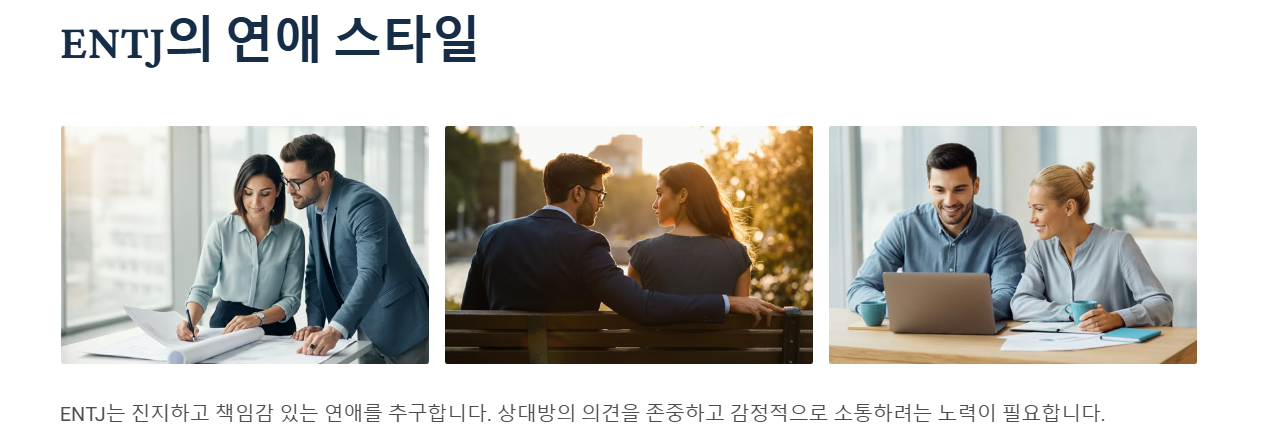 ENTJ 연예스타일