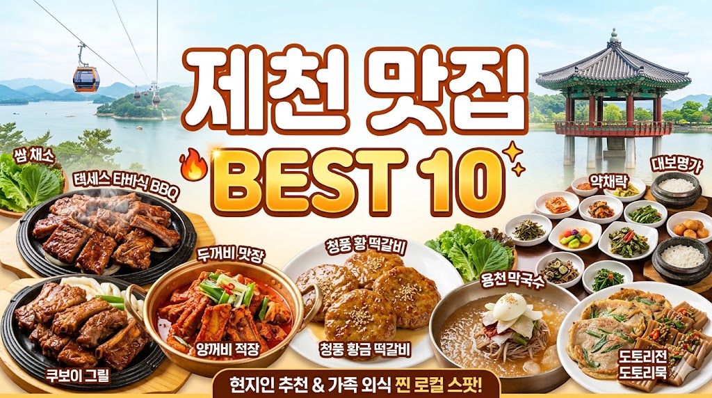 제천 맛집 베스트10
