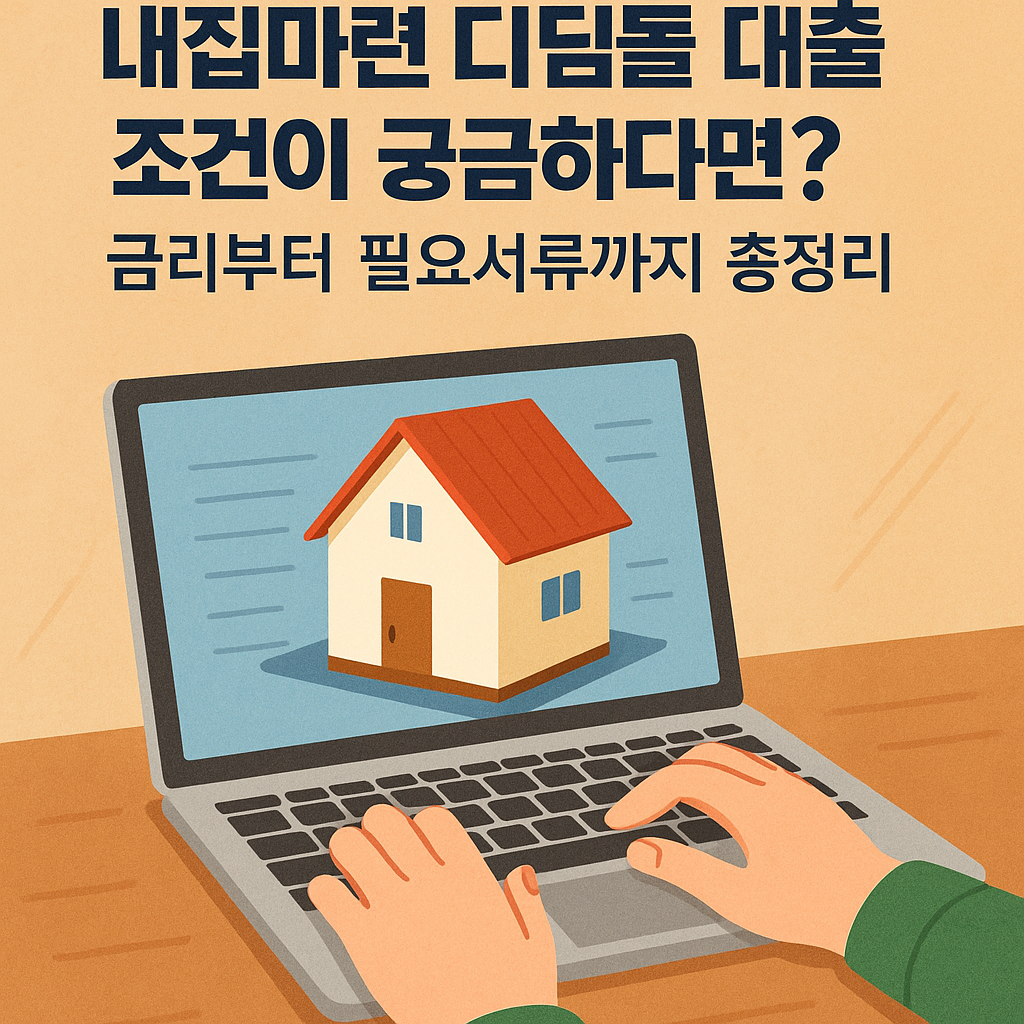 내 집 마련 디딤돌 대출, 누구에게 유리할까? 자격 요건부터 우대 금리까지 총정리