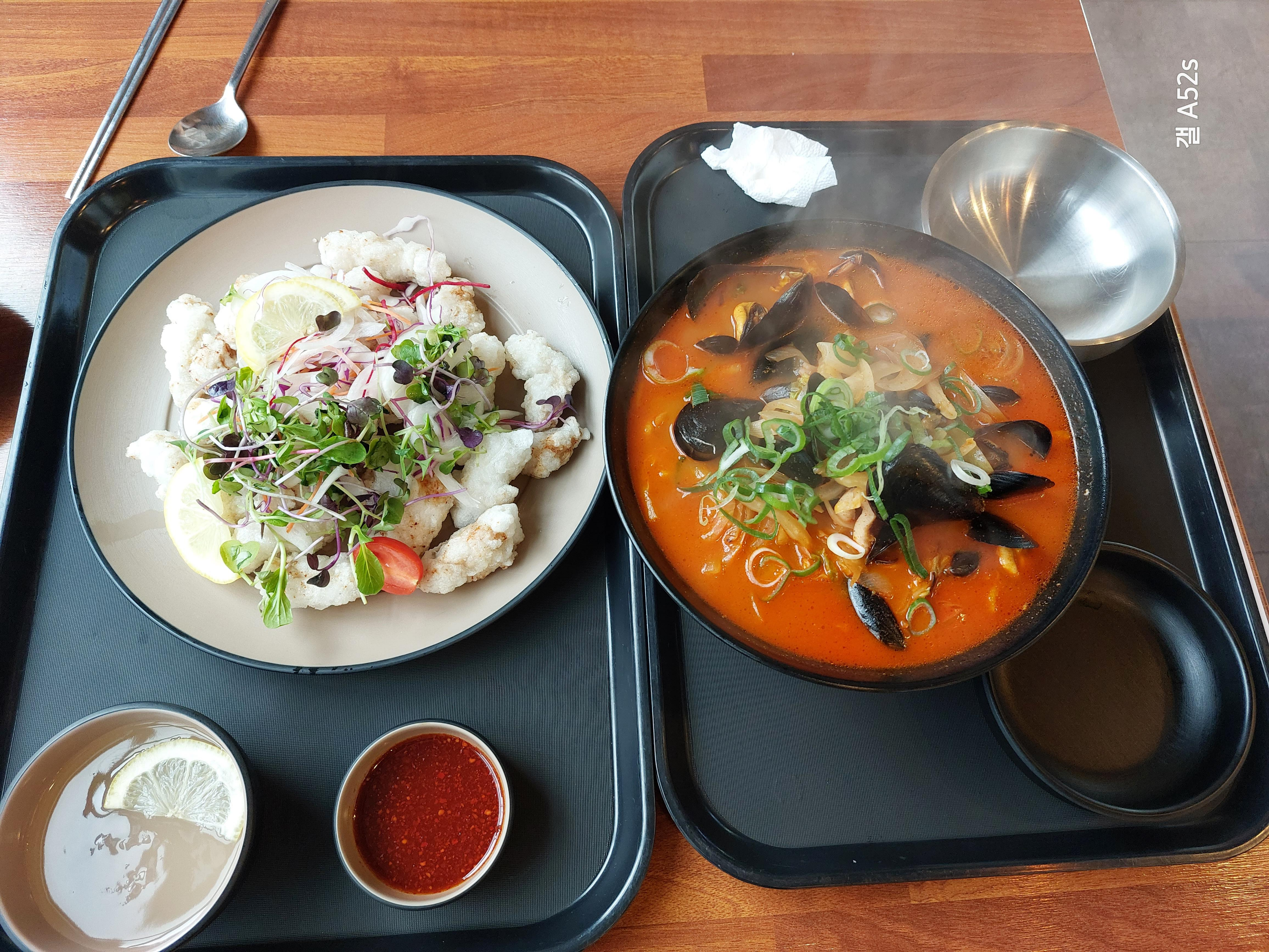 원내동 찐짬뽕 탕수육과 홍합짬뽕 곱빼기