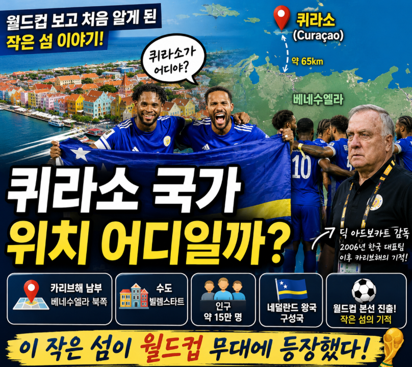 퀴라소 국가 어디길래? 감독이 딕 아드보카트! 월드컵 본선 진출의 반전