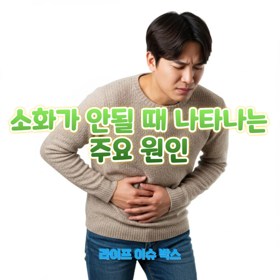 소화가 안될 때 나타나는 주요 원인