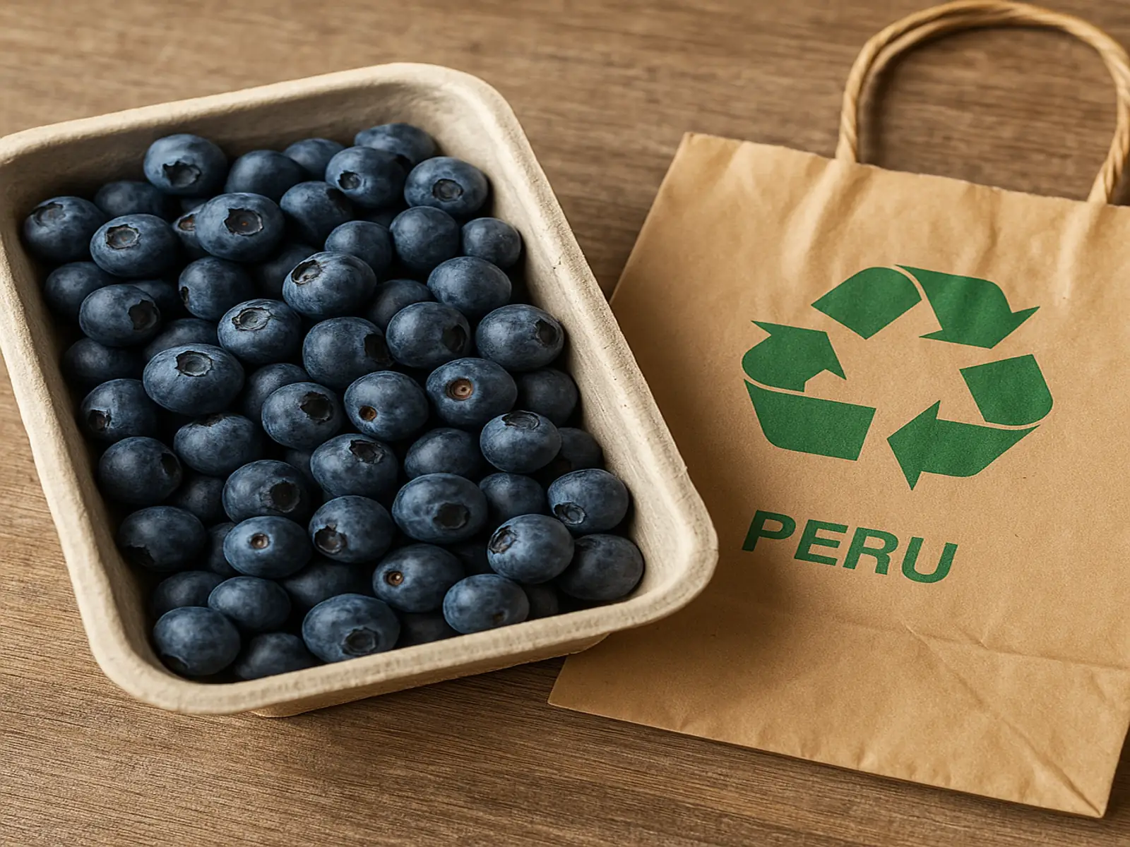 페루산 블루베리와 친환경 포장
