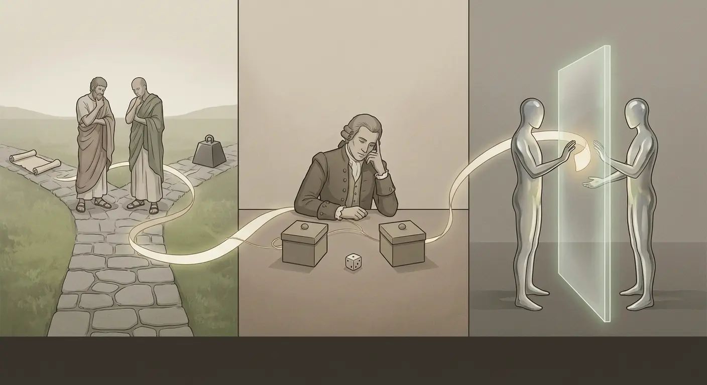 An illustration showing why classic thought experiments continue to be used