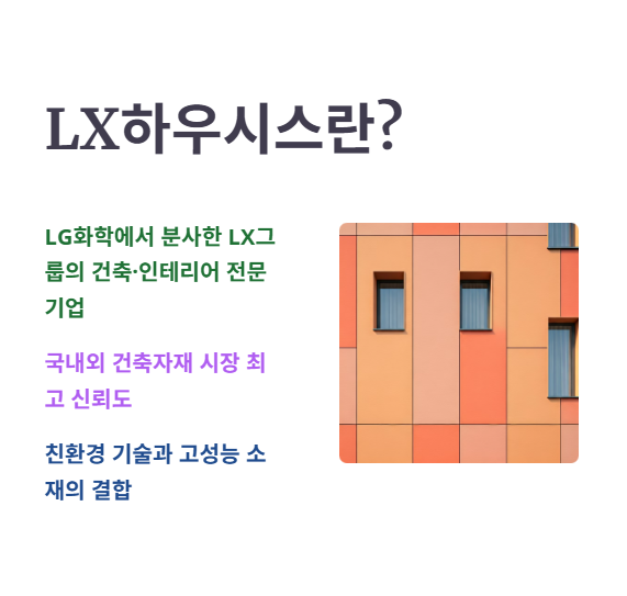 LX하우시스 브랜드 소개