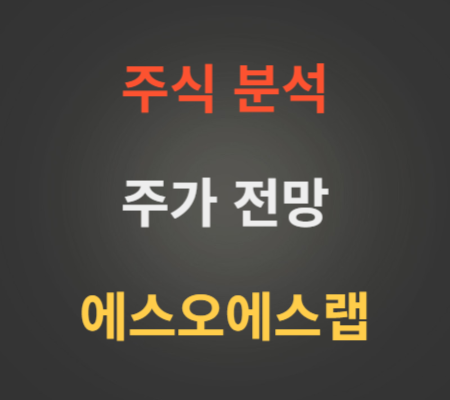 에스오에스랩 주가 전망 분석