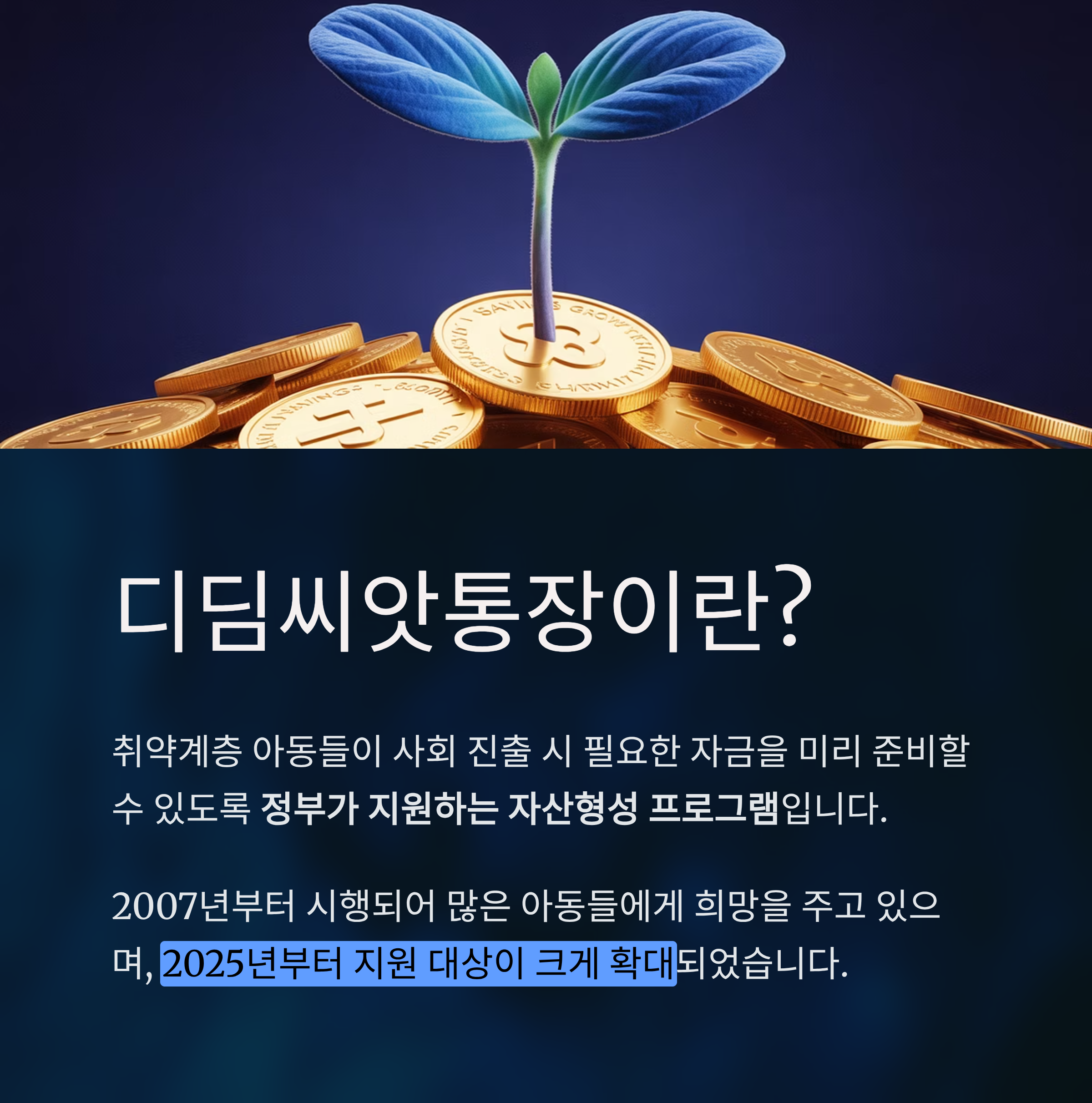 디딤씨앗통장 조회