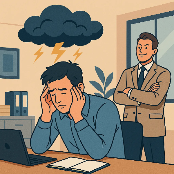 직장 내 나르시시스트와 일할 때 생기는 정서적 소진