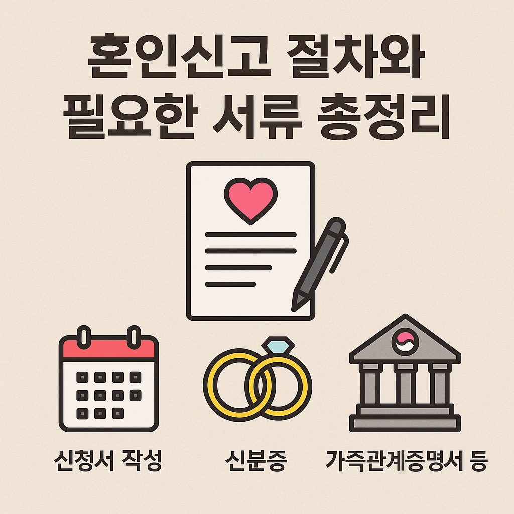 혼인신고 절차와 필요한 서류 총 정리