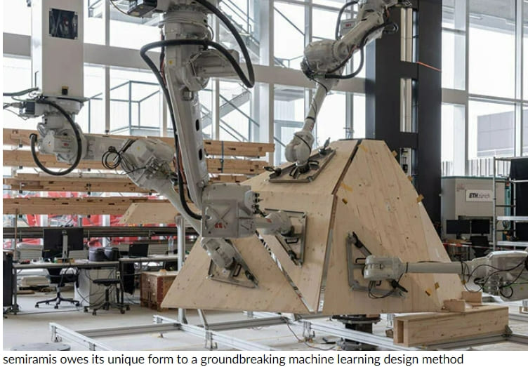 로봇과 인공 지능의 콜라보 '수직 정원': ETH Zurich VIDEO: ETH zurich completes 'semiramis' hanging garden, built with the help of robots