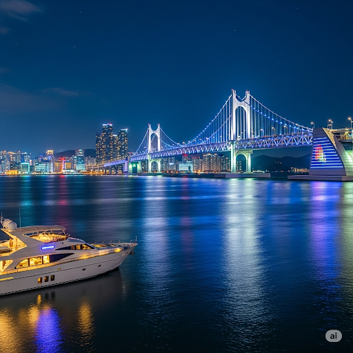 부산 요트 투어 야경 사진