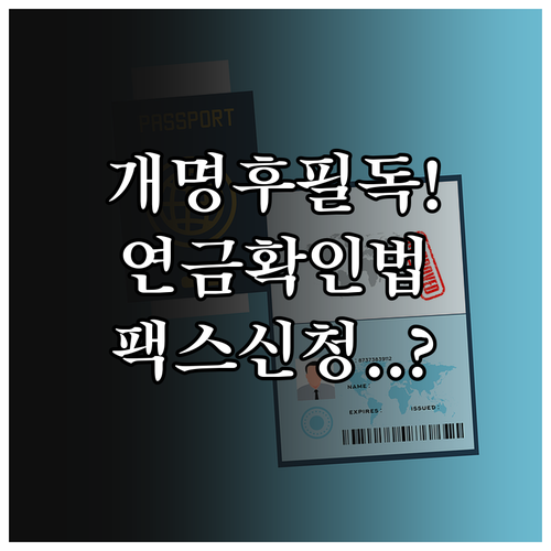 이름 변경 후 국민연금 납부내역 확인..
