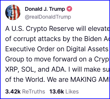 트루스 소셜 트럼프 계정