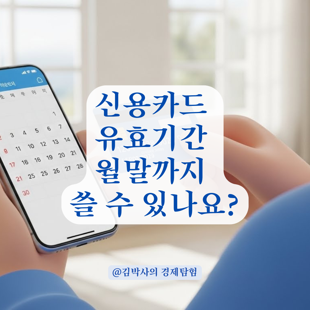 신용카드 유효기간의 의미, 월말까지 결제 안전한지 팩트체크