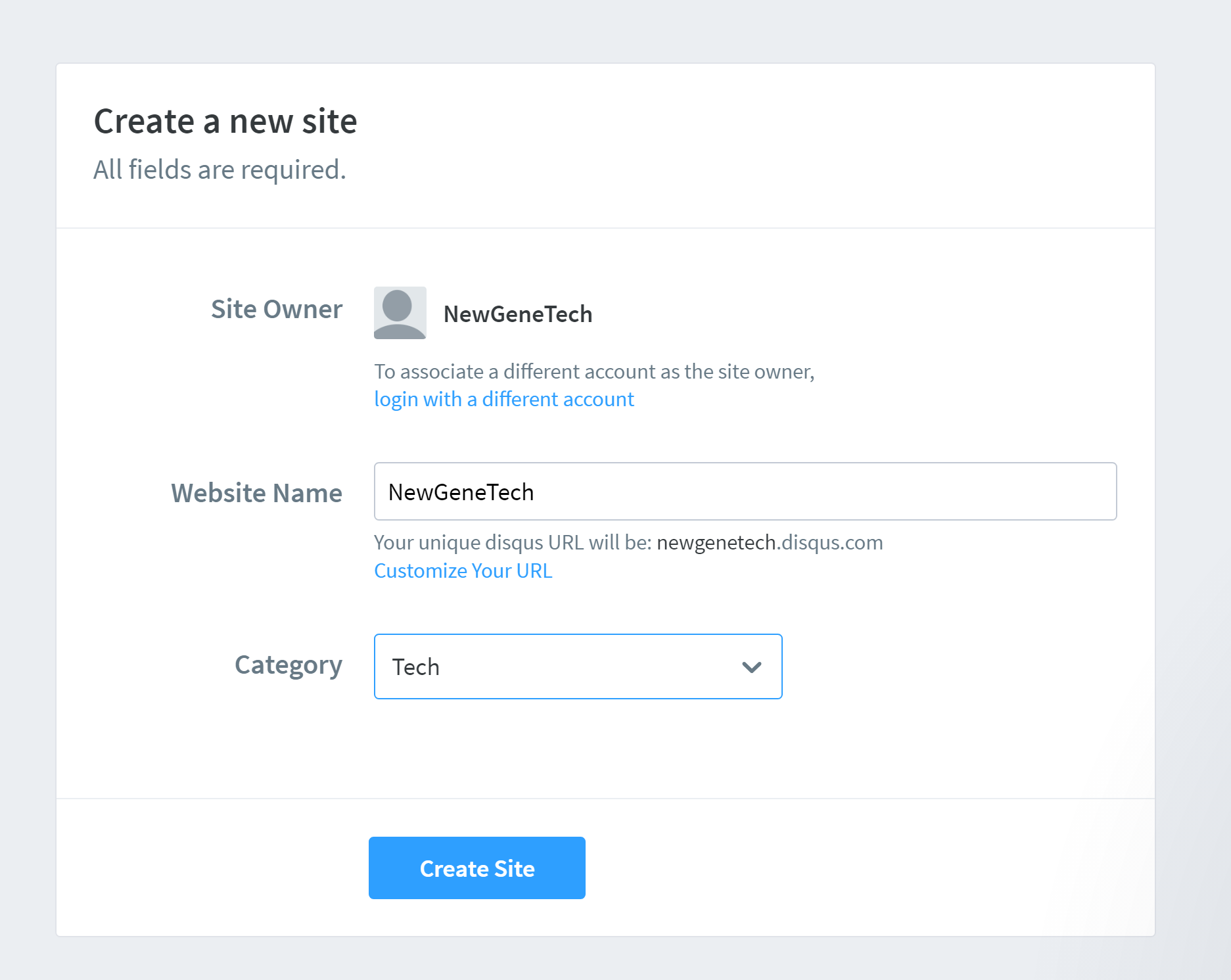 disqus step 2