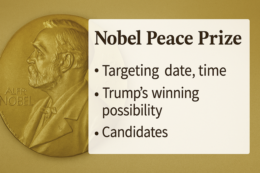 노벨 평화상 발표 날짜, 시간, 트럼프 수상 가능성, 대상자 후보 정리
