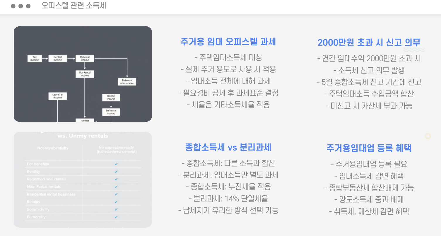 오피스텔 관련 소득세