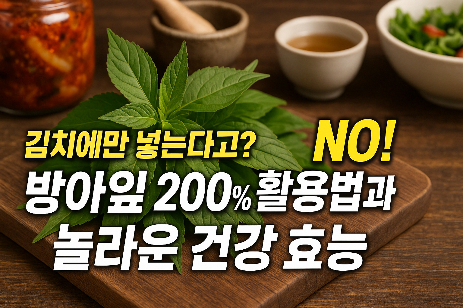 김치에만 넣는다고? NO! 방아잎 200% 활용법과 놀라운 건강 효능