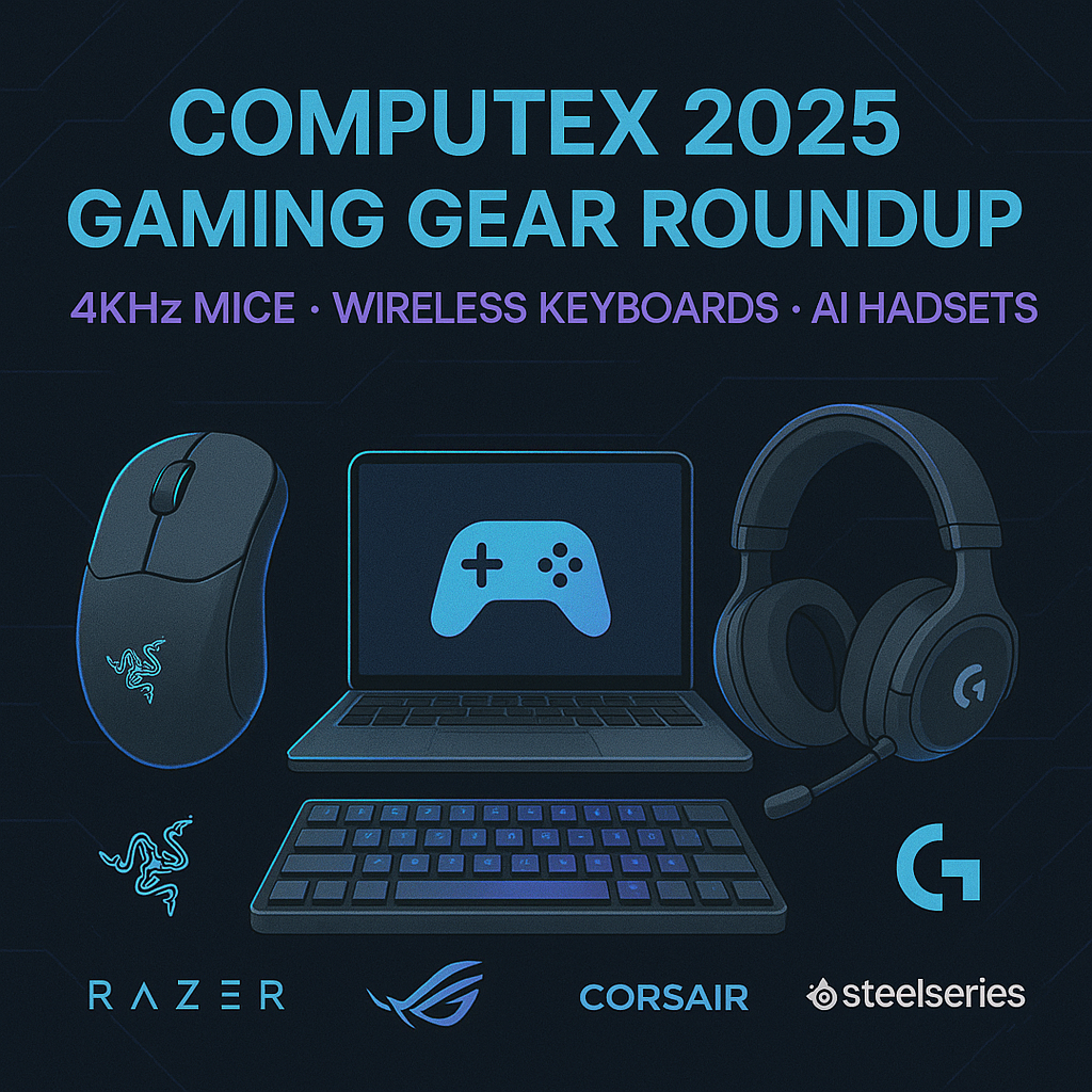 COMPUTEX 2025 게이밍기어 총정리 (마우스, 키보드, 헤드셋) 컴퓨텍스 2025 게이밍기어 썸네일