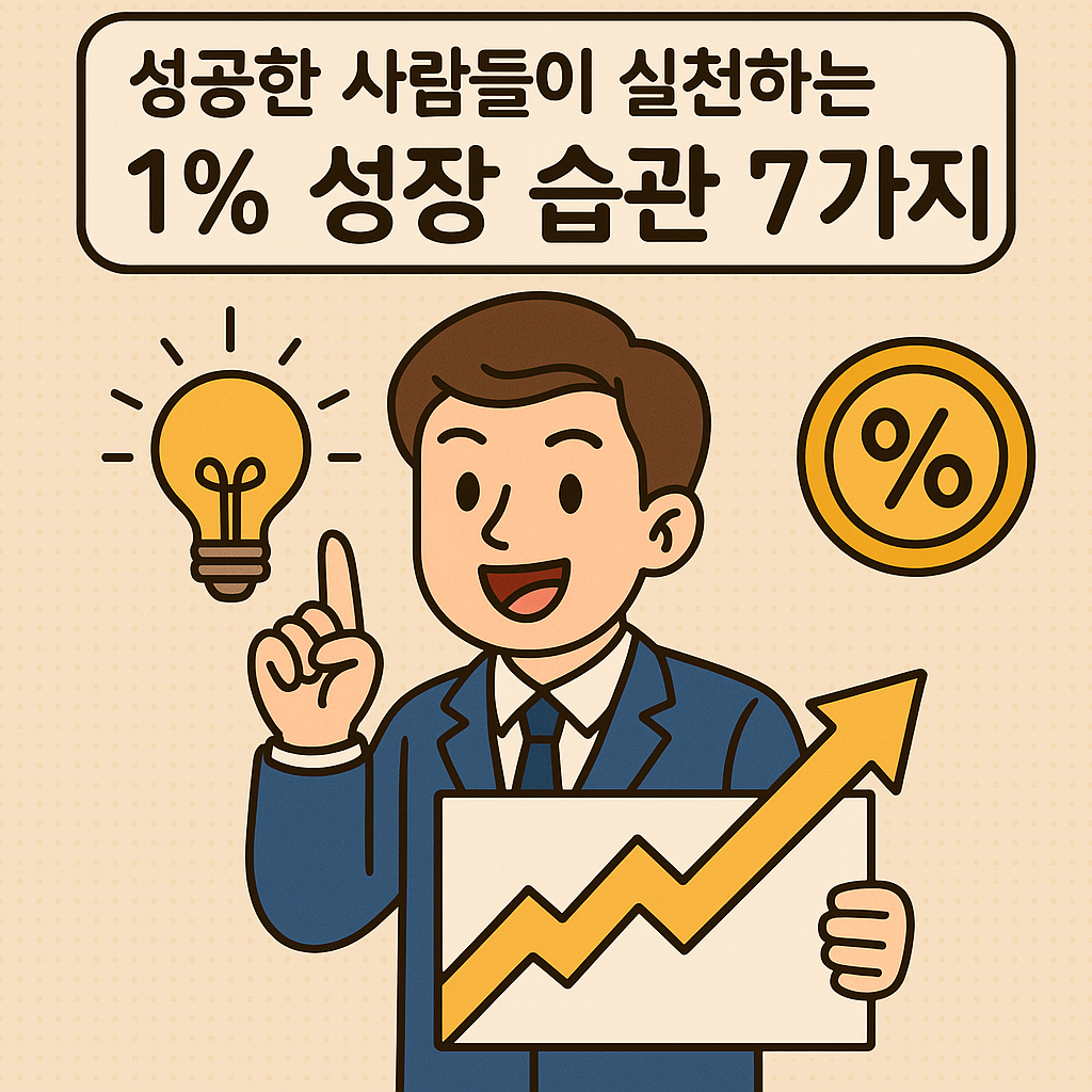 성공한 사람들이 실천하는 1% 성장 습관 7가지