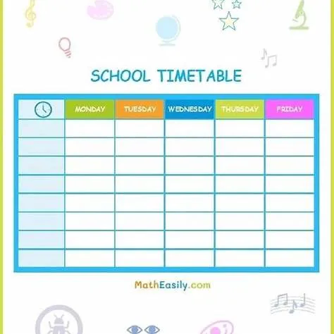 초등학생 시간표 짜는 법