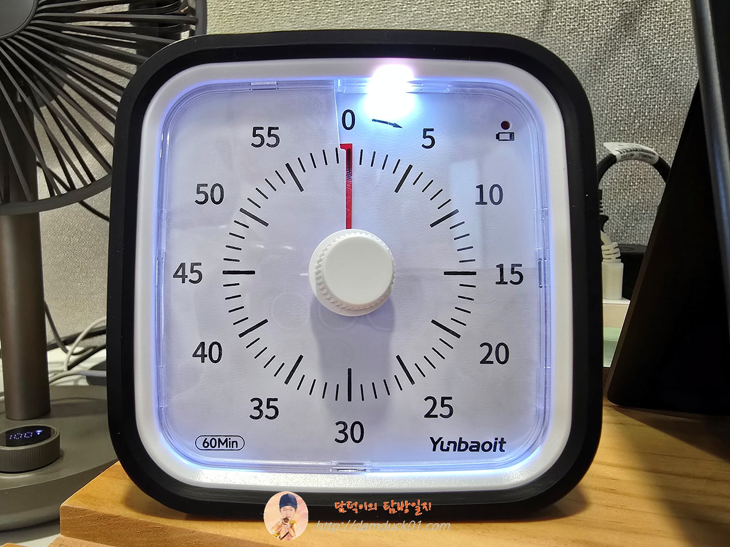 Yunbaoit VT01 업그레이드된 60분 비주얼 타이머(보호 케이스 포함) 어린이를 위한 자동 카운트다운 타이머