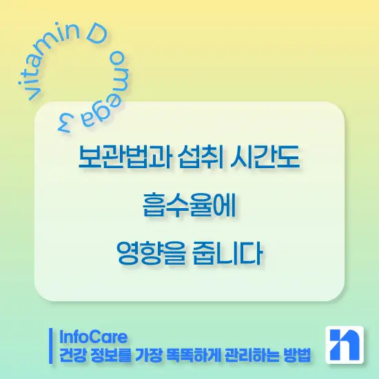 비타민D와 오메가3 함께 복용