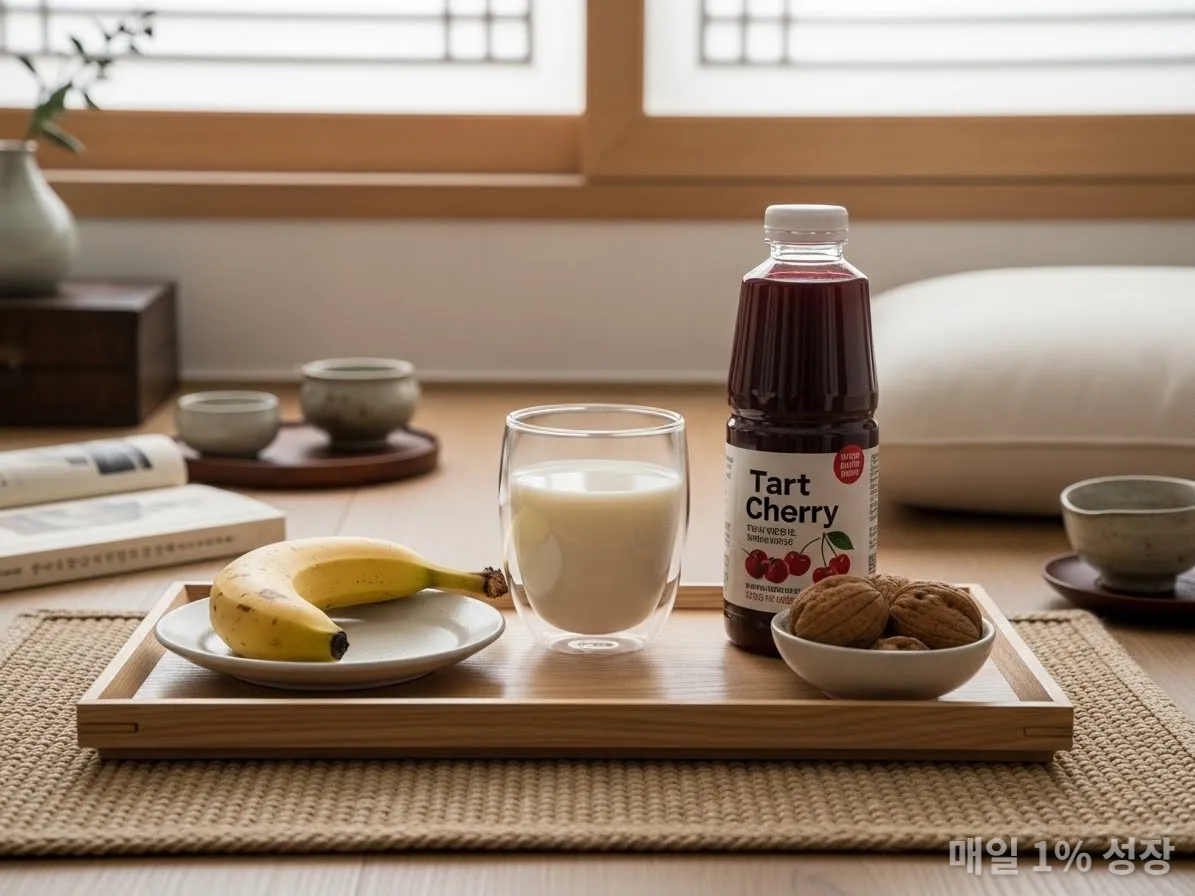 숙면에 도움을 주는 바나나와 따뜻한 우유