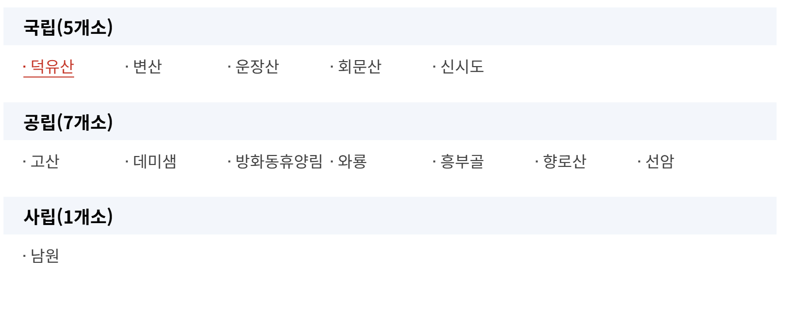 전북 국립자연휴양림 숙소