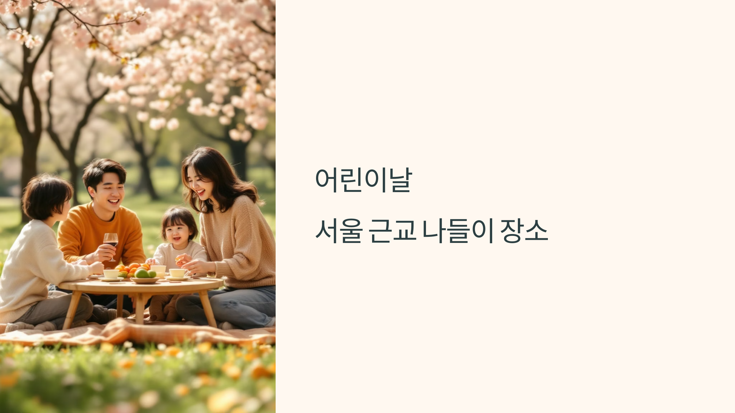 🎈 어린이날 나들이 장소 추천 3가지