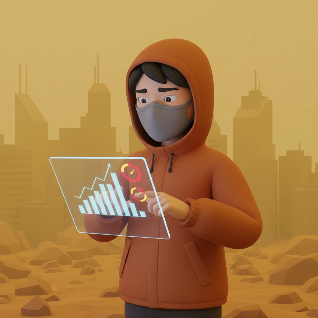 황사 미세먼지 농도 읽는 법과 마스크..